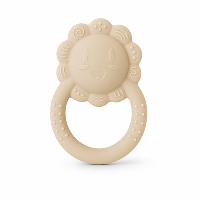Mighty Lion Rattle Teether - Beige
